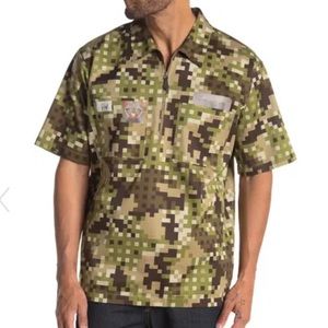 Burberry Short Sleeve Quarter Zip Shirt